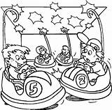 Carnival Playing Bumper Cars Coloring Pages  Best Place To Color sketch template
