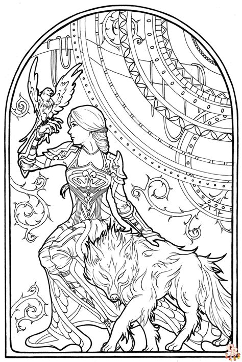 Detailed Fantasy Coloring Pages