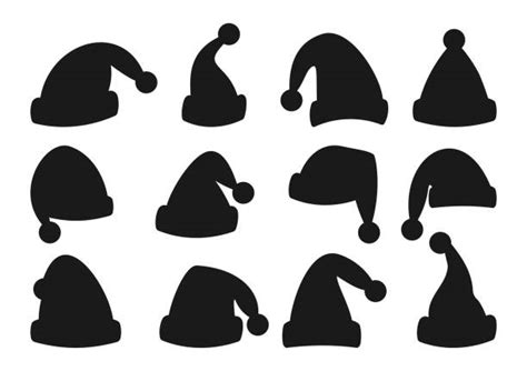 3,600+ Santa Hat Silhouette Stock Photos, Pictures & Royalty-Free Images - iStock