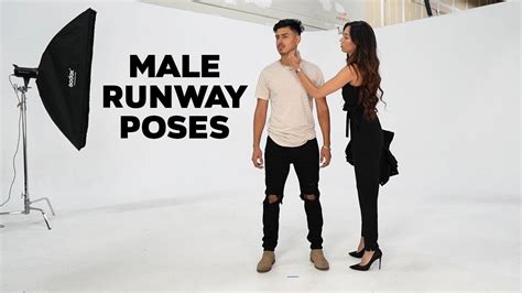 How To Pose On The Runway | Male Model Ramp Walk Tutorial - YouTube