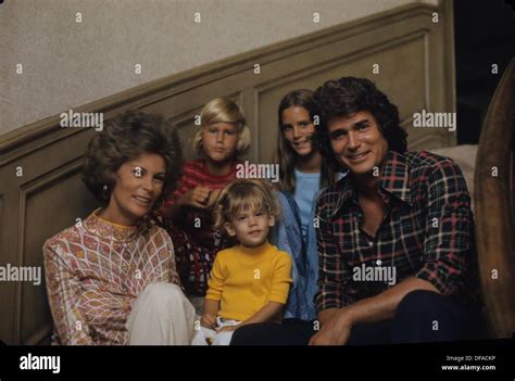 MICHAEL LANDON with family at home.Supplied by Photos, inc.(Credit Image: © Supplied By Globe ...