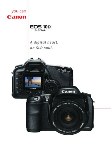 Canon EOS 10D Datasheet | Manualzz