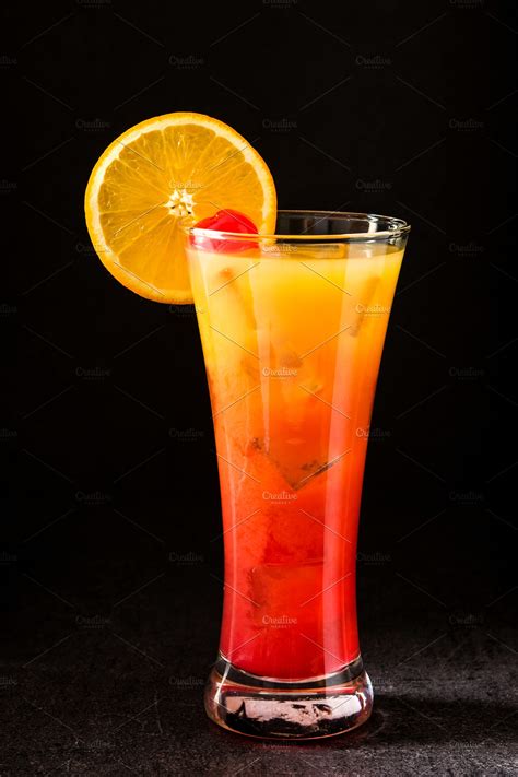 Tequila sunrise cocktail containing tequila, sunrise, and cocktail ...