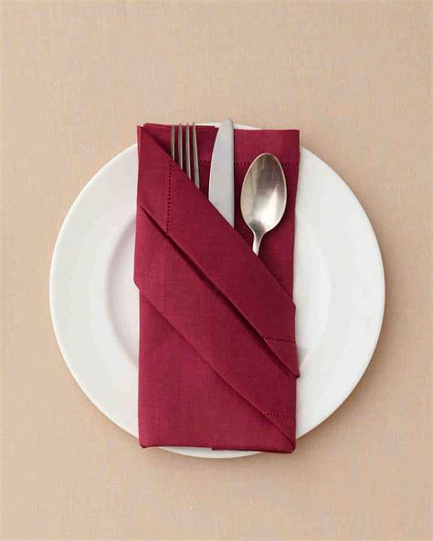 7 Ways to Fold a Table Napkin for Your Big Day and Every Day | Martha Stewart Weddings