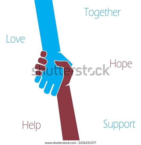 Helping Hand Concept Gesture Sign Help Stock Vector (Royalty Free ...