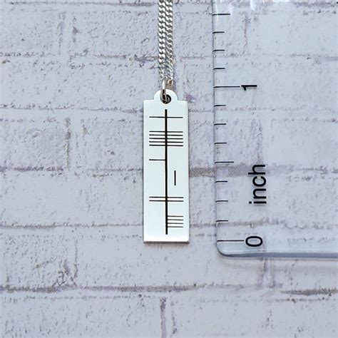 Personalized Ogham Necklace / Celtic Jewelry / Celtic Necklace / Ogham Necklace / Sterling ...