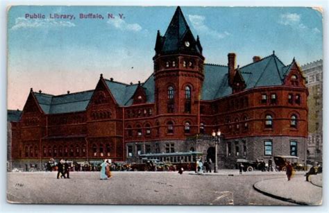 Postcard NY 1916 Buffalo Public Library J7 | eBay