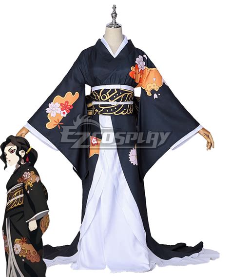 Demon Slayer Kimetsu No Yaiba Kibutsuji Muzan Female Kimono Cosplay Costume