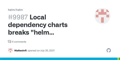 Local dependency charts breaks "helm dependency update" · Issue #9987 · helm/helm · GitHub