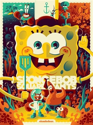 Spongebob Squarepants by Tom Whalen Editioned artwork | Art Collectorz