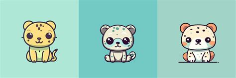 Cute kawaii jaguar cartoon illustration 23813826 Vector Art at Vecteezy