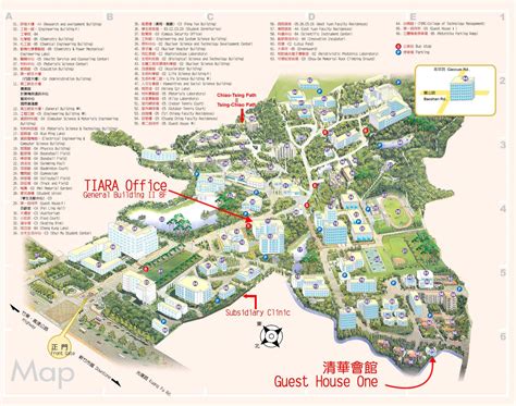 Tsinghua university map - Tsinghua university campus map (China)