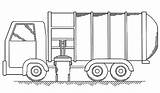 Coloring Pages  Put Garbage Truck Download sketch template