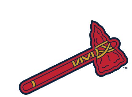 Braves Chop Sticker - Braves Chop Atlanta Braves - Discover & Share GIFs