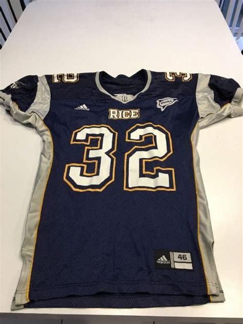 Game Worn Used adidas Rice Owls Football Jersey #32 Size 46 Garley – D1Jerseys