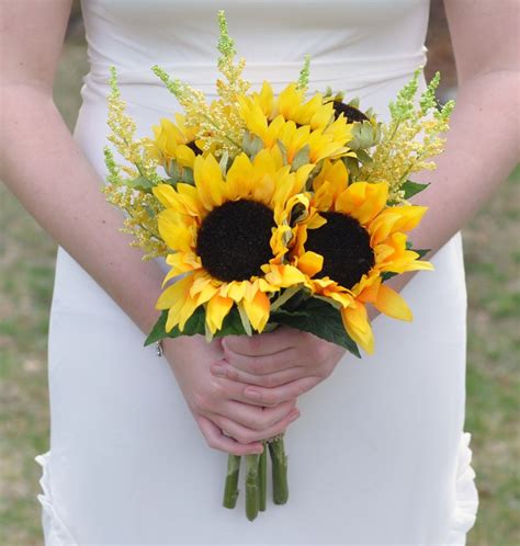 Sunflower Bridal Bouquet by Leo's Metropolitan Florist