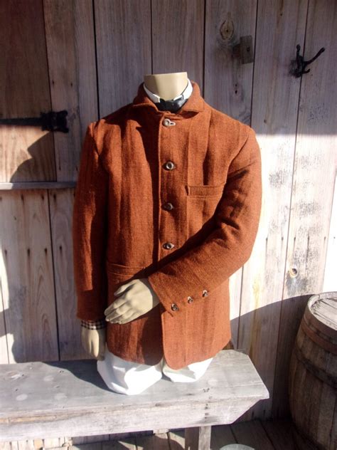 Sack Coat, Rust/Butternut Jean Wool – Sutler Of Fort Scott