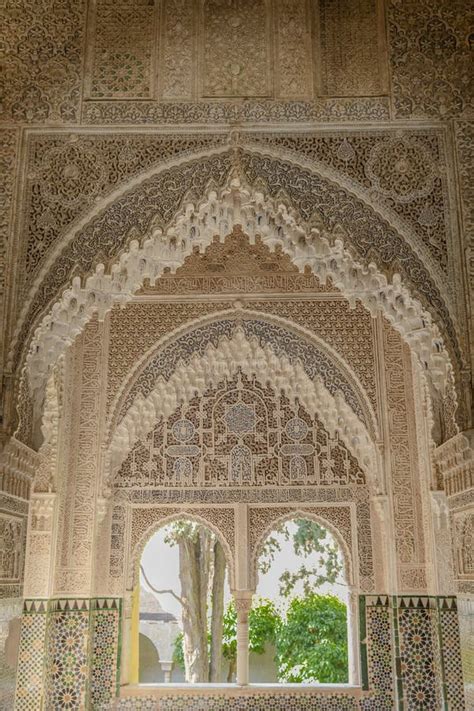 Alhambra Palace Architecture in Spain Stock Image - Image of alhambra ...