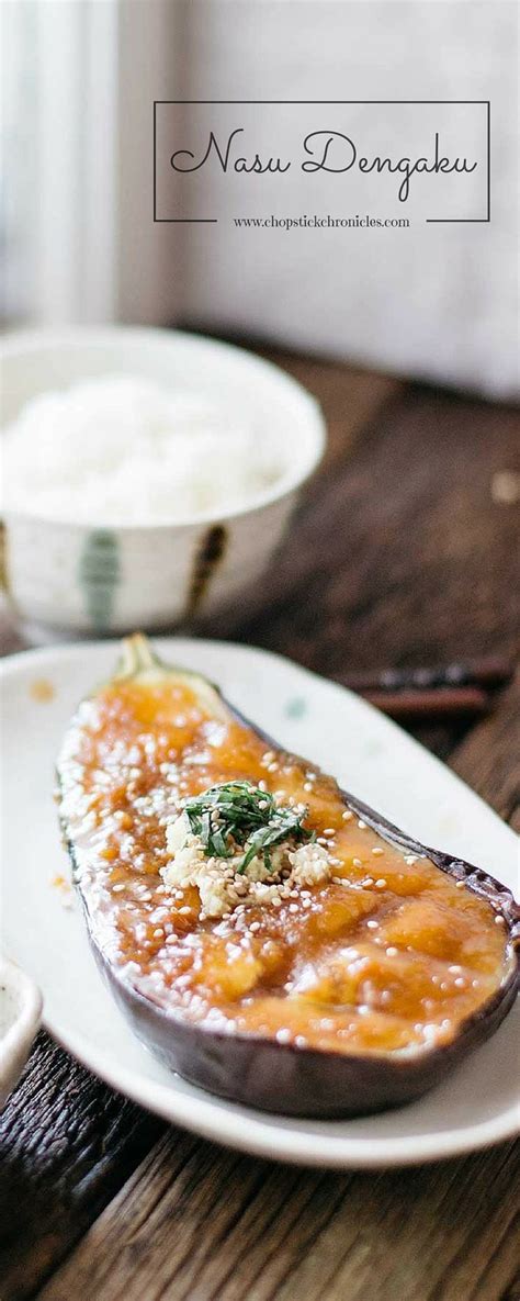 Nasu Dengaku - Miso Glazed Eggplant なす田楽 | Chopstick Chronicles | Recipes, Easy japanese recipes ...