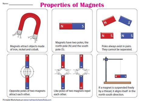 Magnetism Worksheets | Magnets science, Magnet science experiment, Free science worksheets