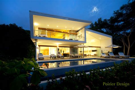 White Modern Beach House in Costa Rica | Modern beach house, House, Costa rica beach house