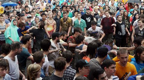 Mosh Pit Math: Physicists Analyze Rowdy Crowd : NPR