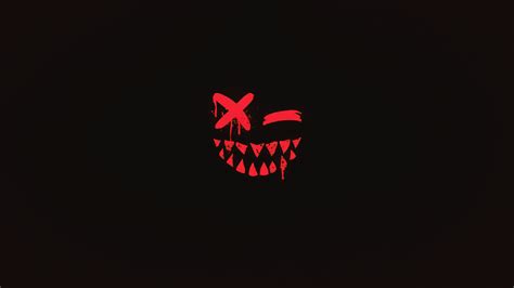 Wallpaper : scary face, demon, minimalism, smile, dark, tooth, closed eyes 1920x1080 - UtMan88 ...