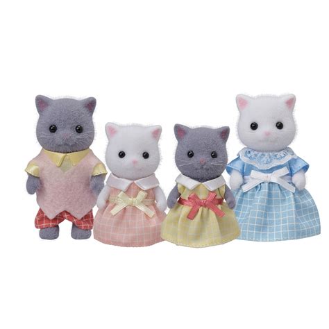 Calico Critters Persian Cat Family, Set of 4 Collectible Doll Figures - Walmart.com