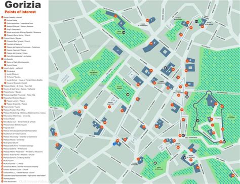 Gorizia Tourist Map - Ontheworldmap.com