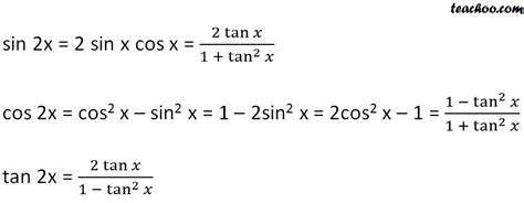 [ベスト] tan 2x formula in terms of sin x 344582-Tan 2x formula in terms ...