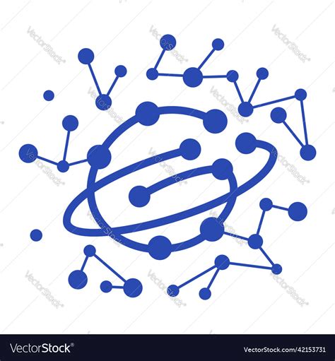 Galaxy digital corporation logo icon isolated Vector Image