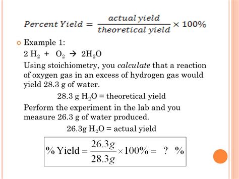 The Significance of Percent Yield and Theoretical yield calculator