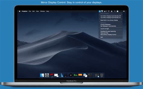 Mirror Display Control macOS app