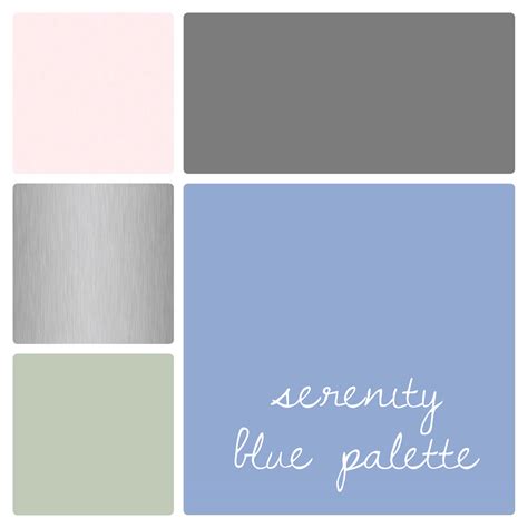 Serenity Blue Color Palette