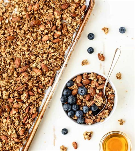 Honey Almond Flax Healthy Granola Recipe