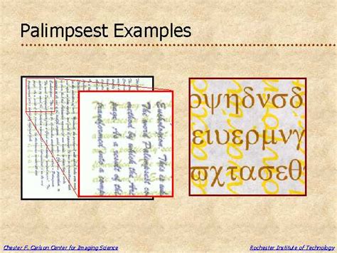 Palimpsest Examples