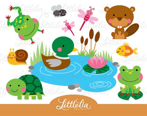 Pond Animals Clipart