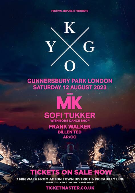 KYGO 2023 Tour: London Gunnersbury Park Poster