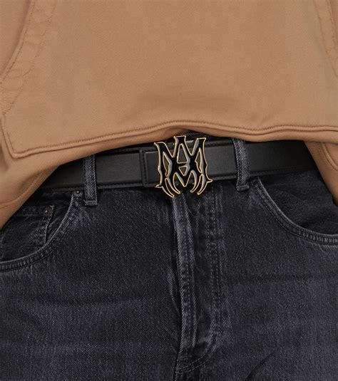 Amiri - Logo leather belt Amiri