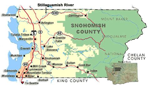 Snohomish County Line Map