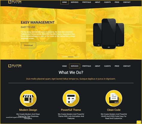 Free Sample HTML Web Page Templates Of 23 Free HTML5 Website themes & Templates ...