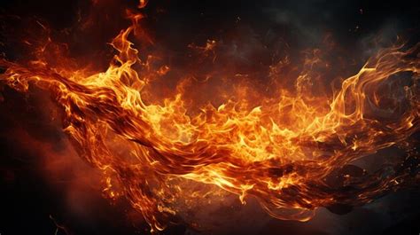 Premium AI Image | Blazing fire background