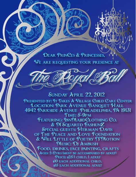 royal ball invitation wording - Google Search | Cobalt blue weddings, Tea party invitations ...