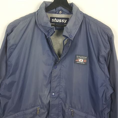 STUSSY Streetwear Logo Design Windbreaker Vintage Jacket - Etsy