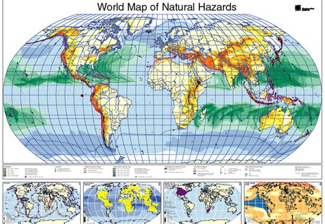 World map of Natural Hazards (Munich Re) (source JRC) | Download ...