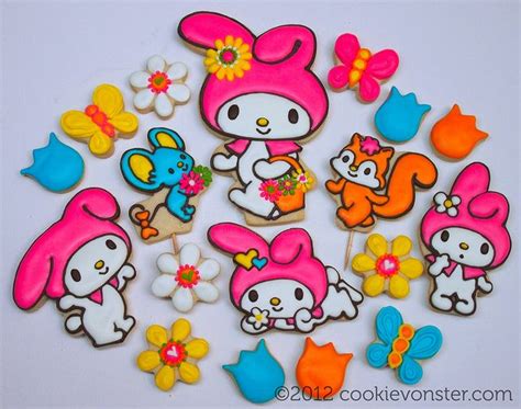 My Melody custom cookies | Hello kitty cookies, Custom cookies, Hello kitty cake