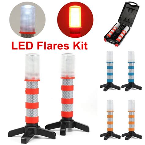 3 In 1 Road Warning Lights Beacon LED Emergency Roadside Flares Safety Strobe Lamp | Alexnld.com