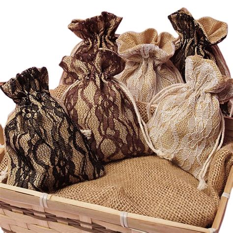 Lace & Burlap Bags