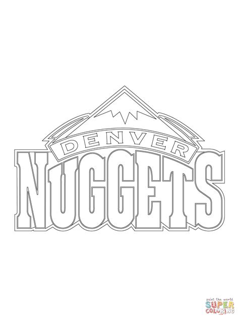 Denver Nuggets Logo coloring page | Free Printable Coloring Pages