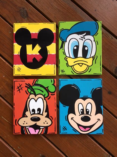 Hand painted Mickey Mouse Clubhouse Canvas